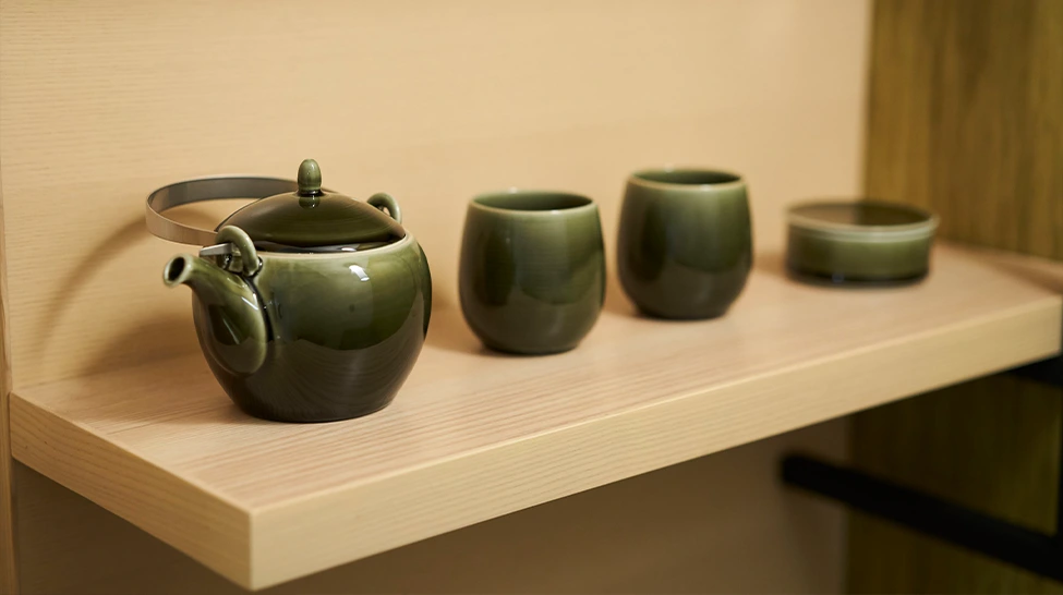 客室内でもお茶を体感1