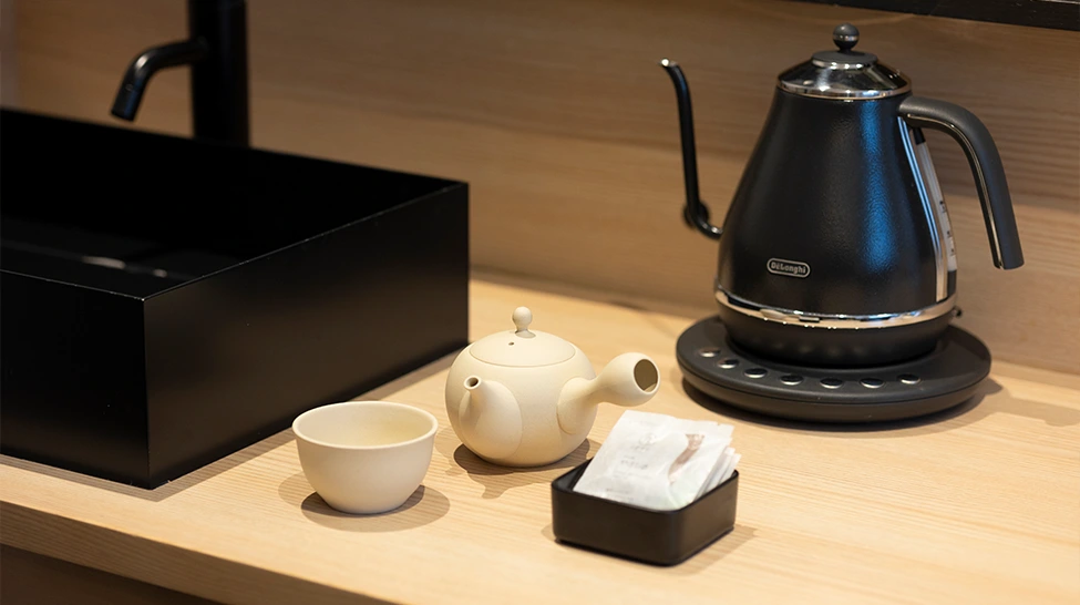 客室内でもお茶を体感2