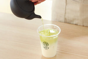 深蒸し煎茶ラテ（コールド）