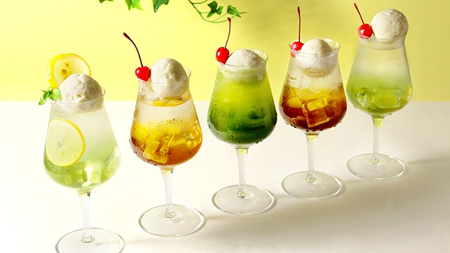 JAPANESE TEA SODA FLOAT