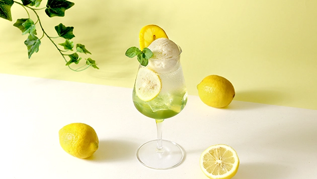 JAPANESE TEA SODA FLOAT