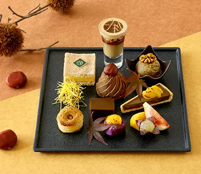 Hojicha afternoon tea plate