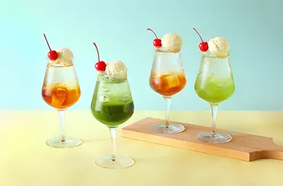 お茶のクリームソーダフェア