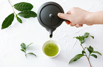 Newly picked green tea fair