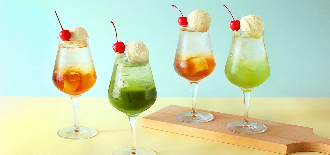 お茶のクリームソーダフェア