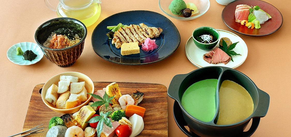 1899抹茶&ほうじ茶チーズフォンデュコース